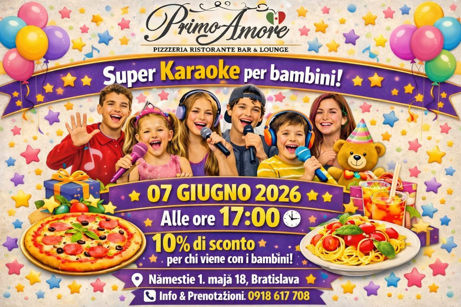 ⭐Prvé Karaoke pre Deti, Tínedžerov.07‑06-26 ⭐prvej edície ponúkame⭐10 % zľavu pre všetky rodiny⭐