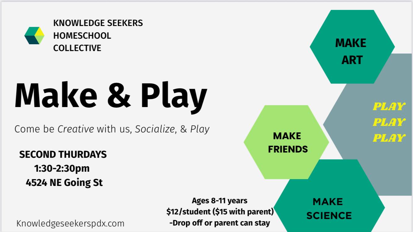 MAKE & PLAY 2nd Thursdays