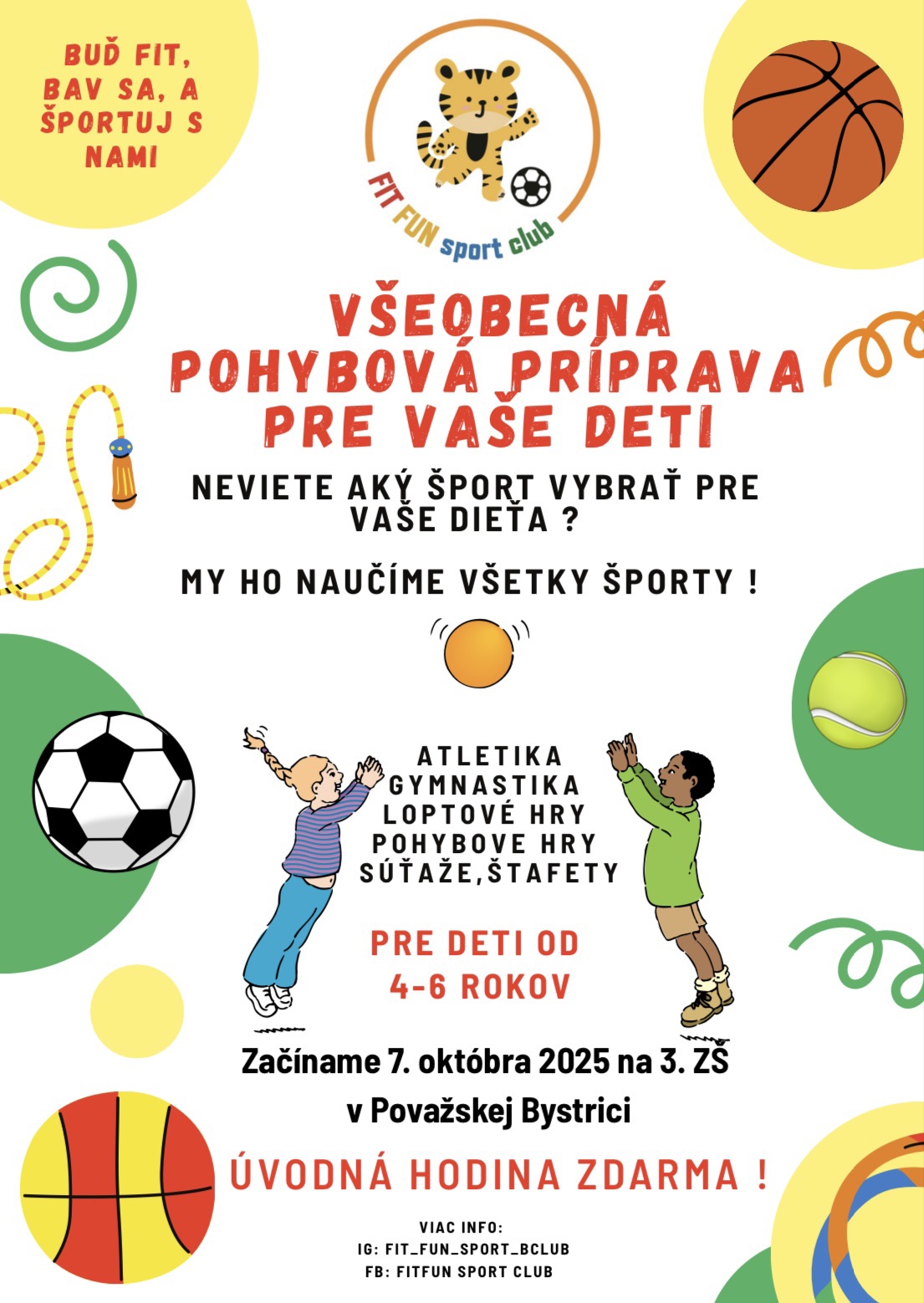 Všeobecná pohybová príprava pre predškolákov