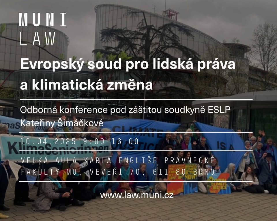 Konference Evropský soud pro lidská práva a klimatická změna