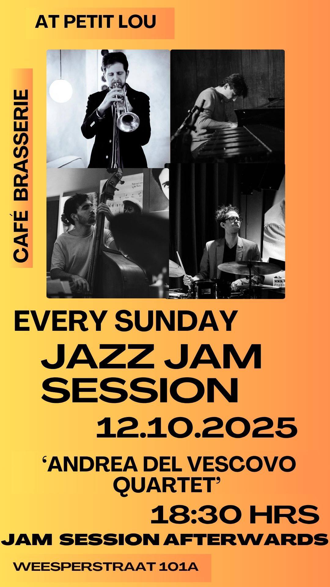 JAZZ JAM SESSION (every Sunday)