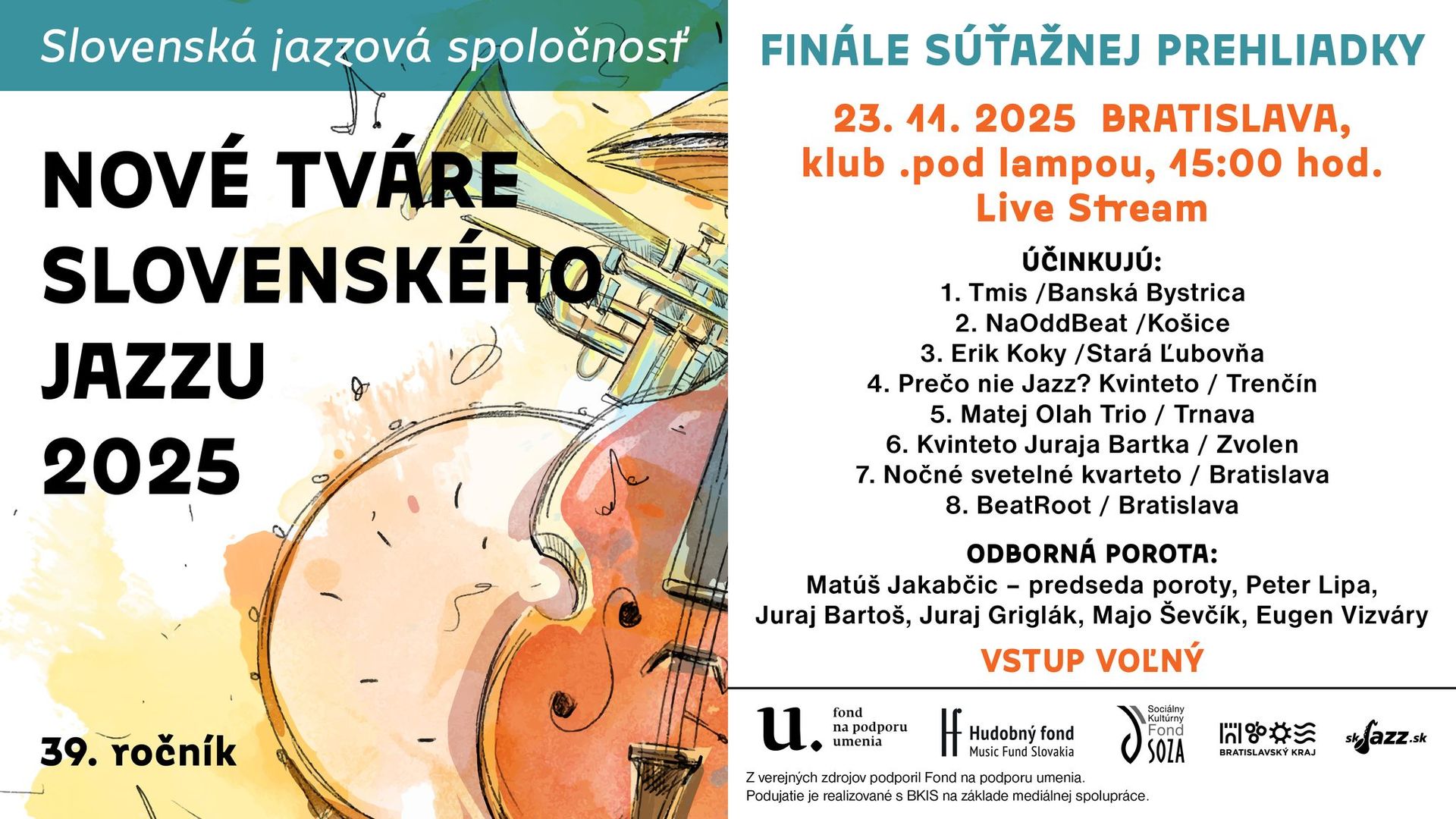 NOVÉ TVÁRE SLOVENSKÉHO JAZZU 2025 - finále