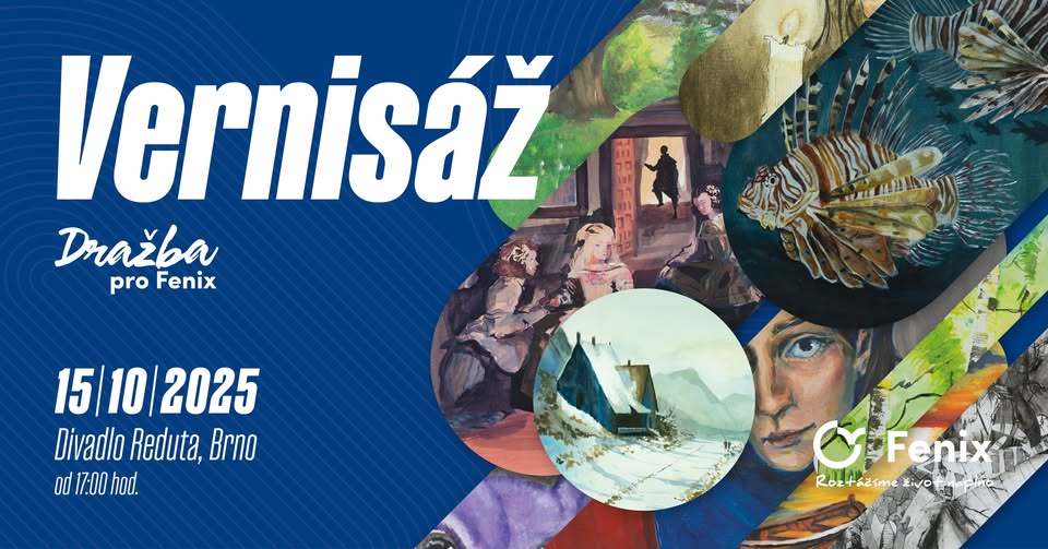 Vernisáž výstavy obrazů | Dražba pro Fenix 2025