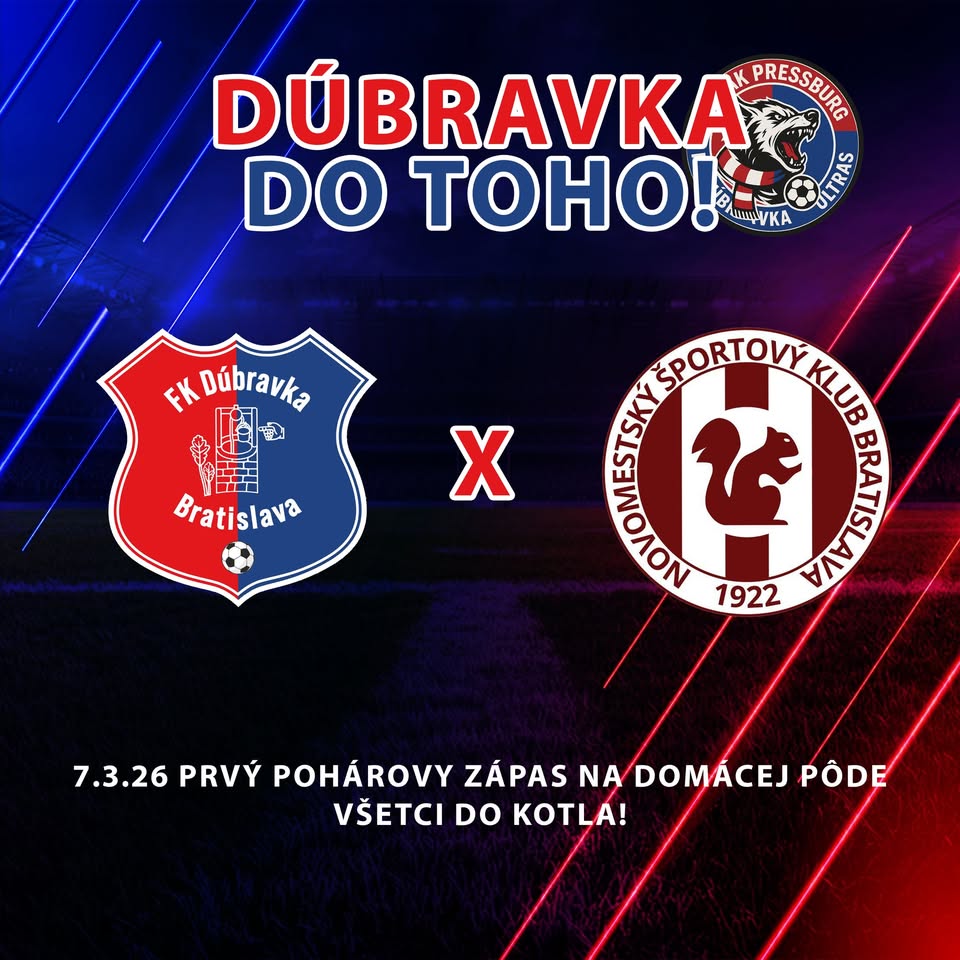 🔥 FK DÚBRAVKA HLÁSI: IDEME DO POHÁRA BFZ! 🔵🔴