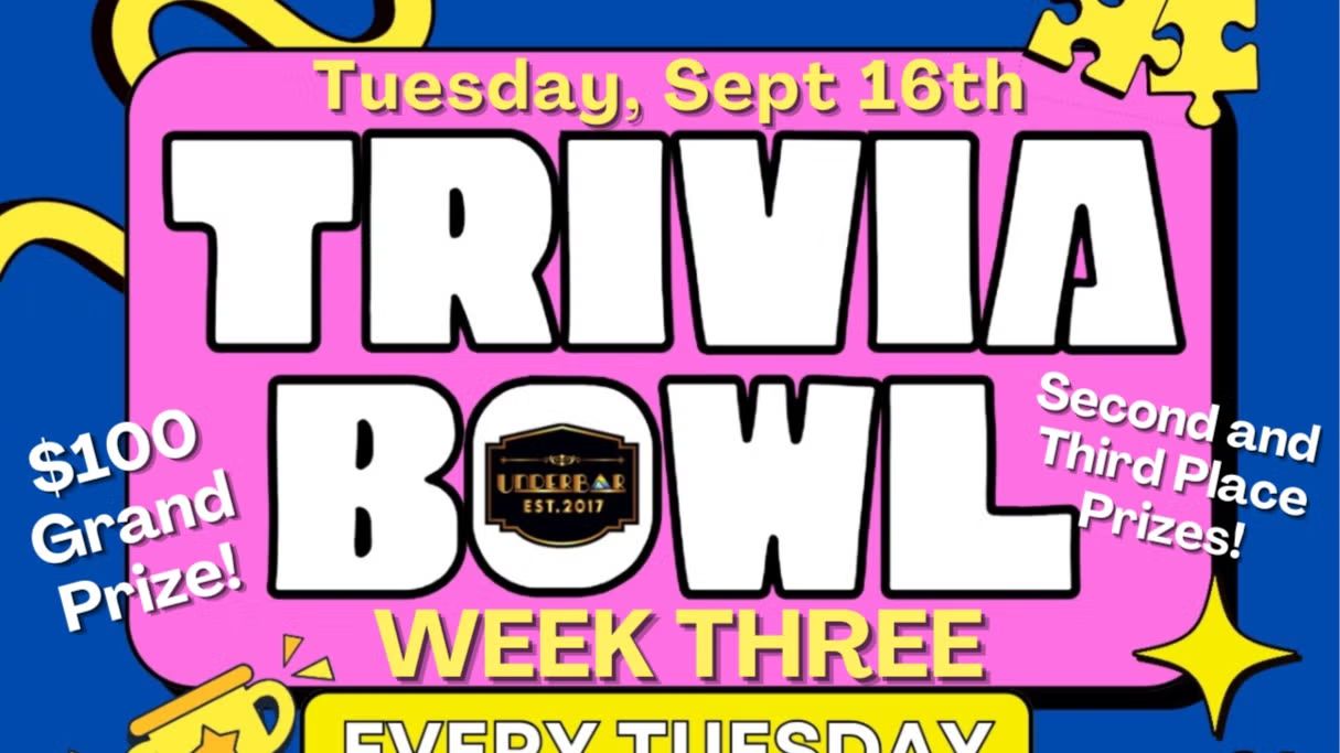 Second Annual Trivia Bowl at the UnderBar in Vancouver  -$100 Grand Prize!