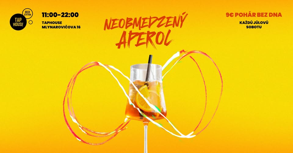 ♾️ NEOBMEDZENÝ APEROL SPRITZ v TapHouse🍊🍹