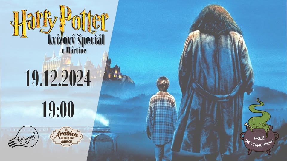 HARRY POTTER filmový kvíz v Arabica Záturčie