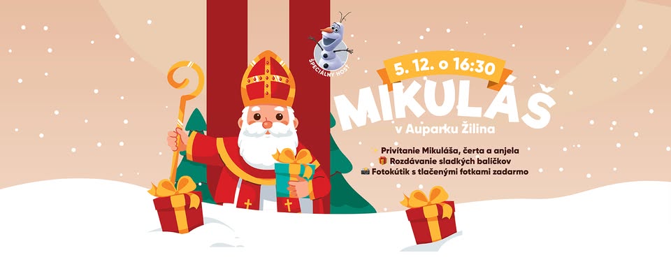 Mikuláš v Auparku Žilina so špeciálnym hosťom!