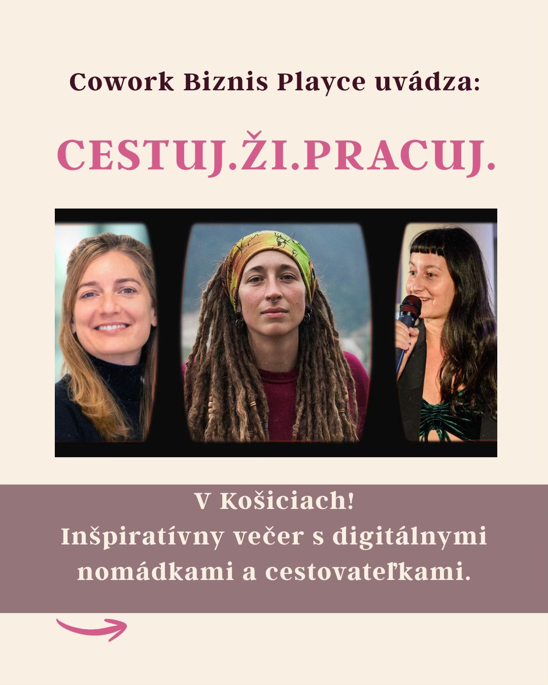 🌍 Cestuj. Ži. Pracuj. | Inšpiratívny večer v Košiciach
