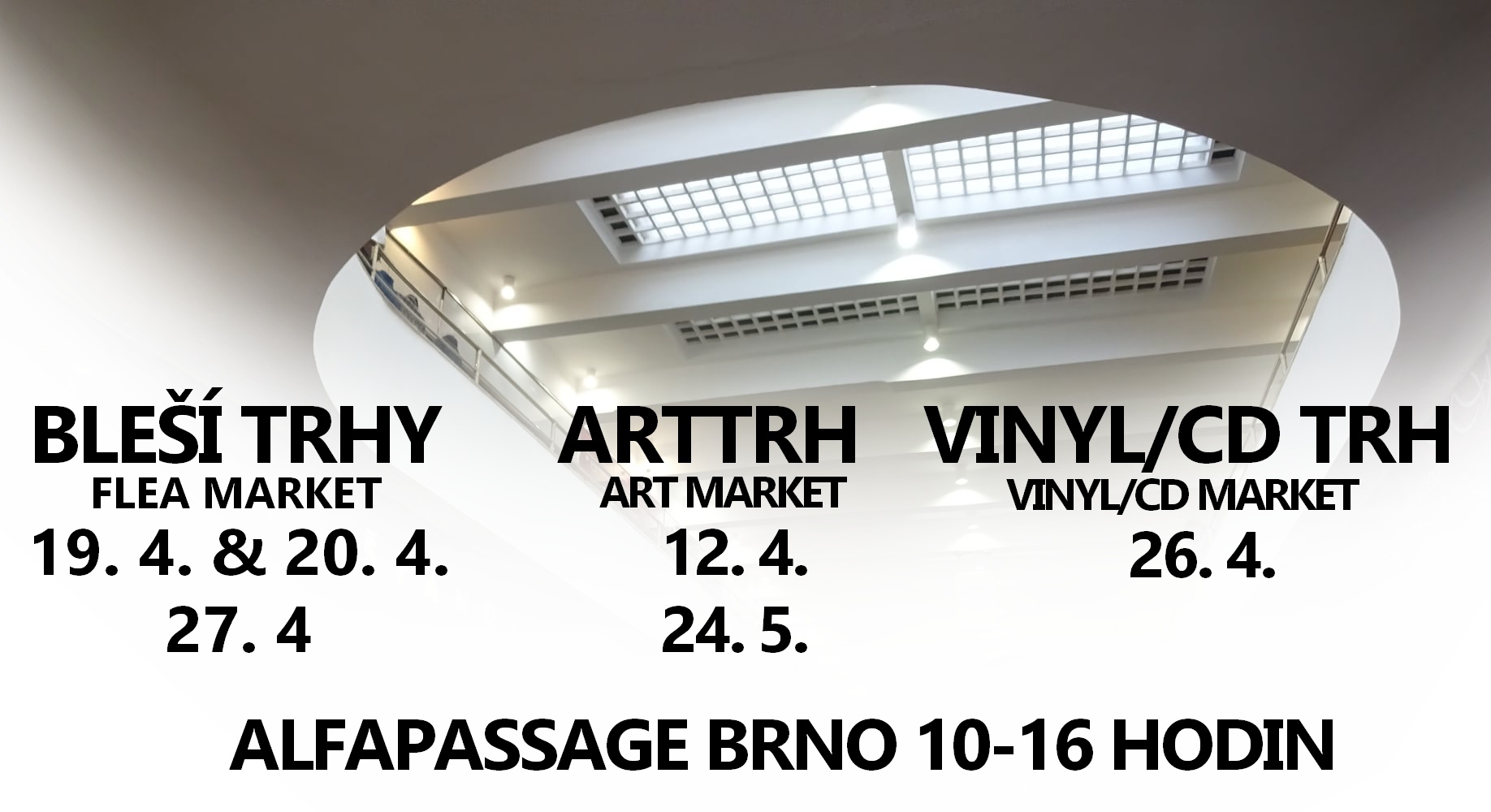 Velikonoční bleší trh - flea market  ALFAPASSAGE Brno - celý víkend