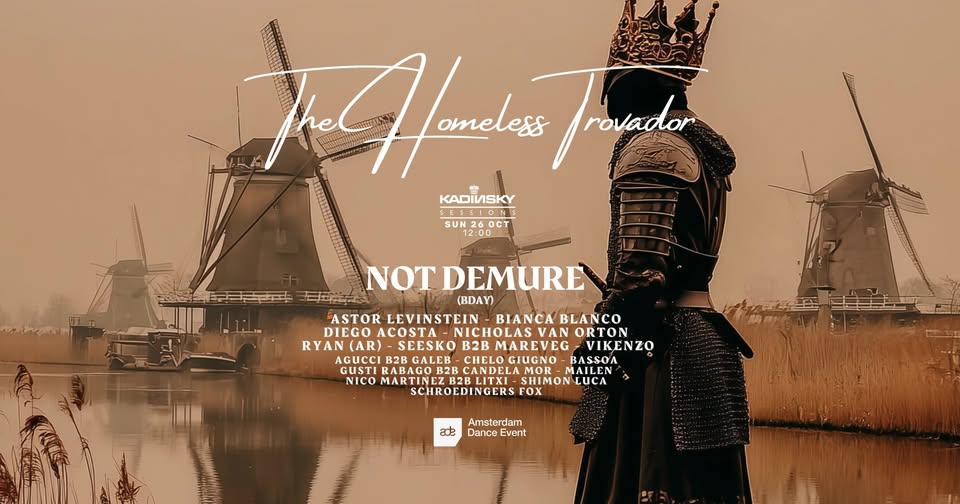 THE HOMELESS TROVADOR by NOT DEMURE & Friends