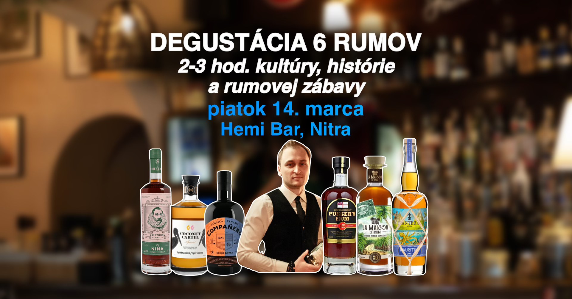 Zážitková Riadená Degustácia Rumu v Nitre