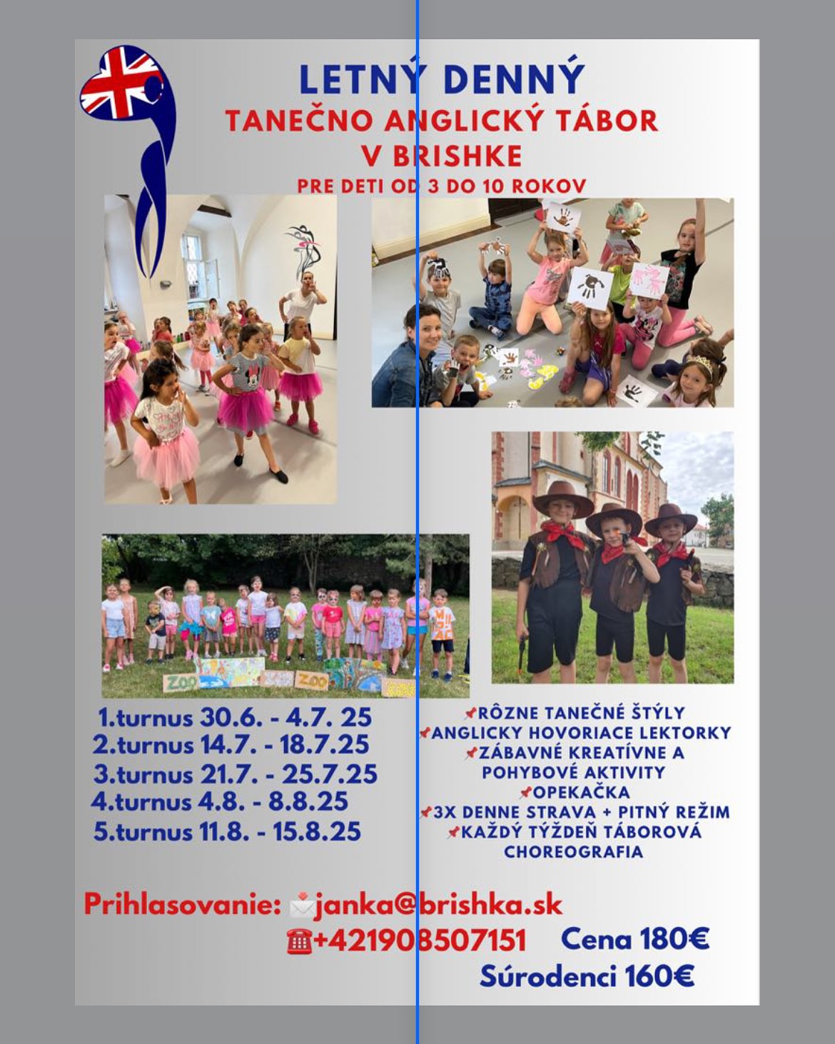 Tábor Brishke s AngličTINKOU