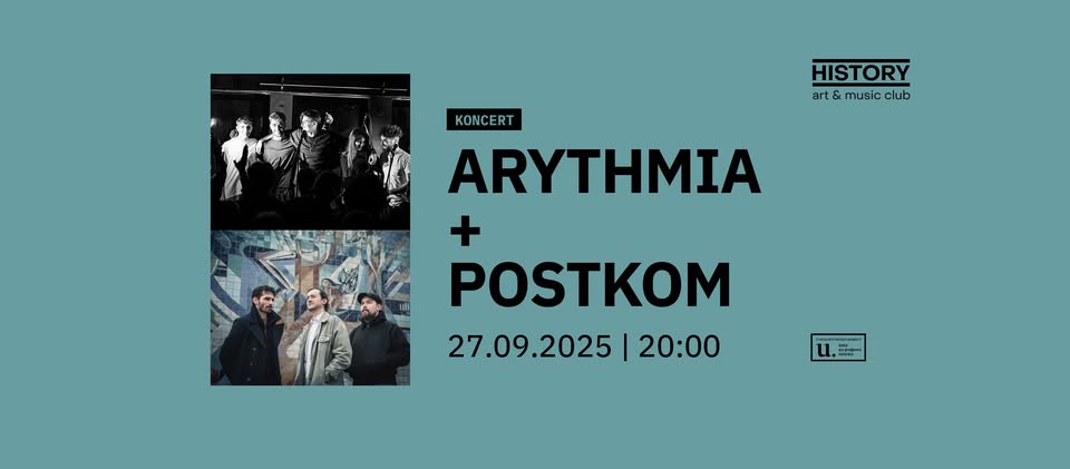 Koncert ARYTHMIA + POSTKOM