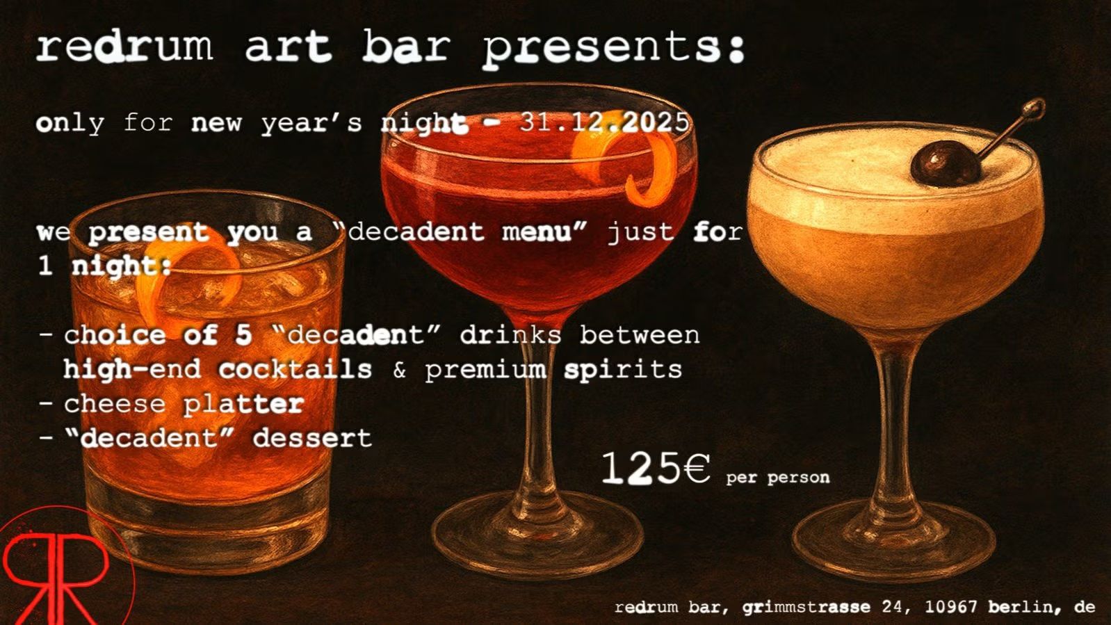 🎆New Year's Night at RedRum Art Bar