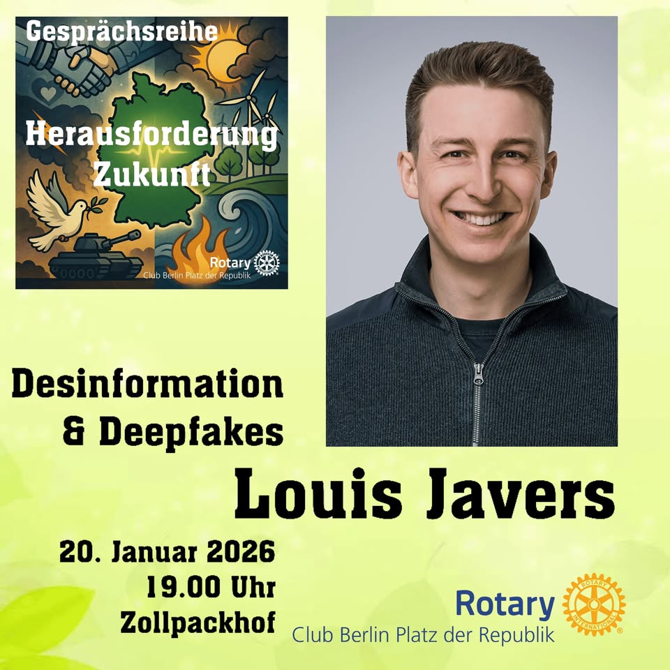 Gesprächsreihe "Herausforderung Zukunft - Desinformatiion und Deepfakes"
