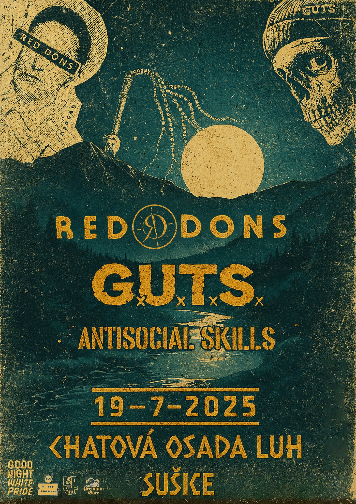 RED DONS (usa) / GxUxTxSx / ANTISOCIAL SKILLS