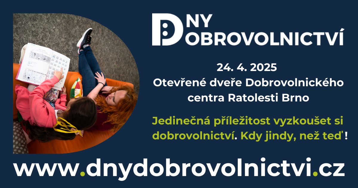 Otevřené dveře Dobrovolnického centra Ratolesti Brno