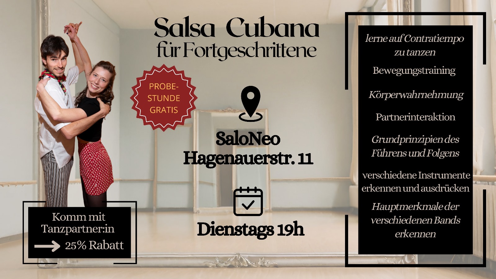 Casino (Salsa Cubana) mit Vorerfahrung