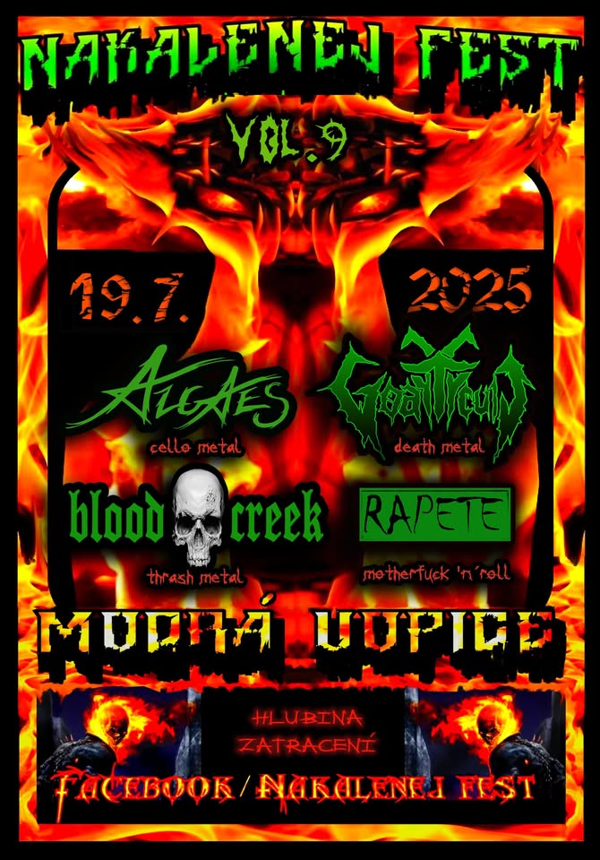 NAKALENEJ FEST VOL.9 - ALGAES, BLOODCREEK, GOATCULT, RAPETE