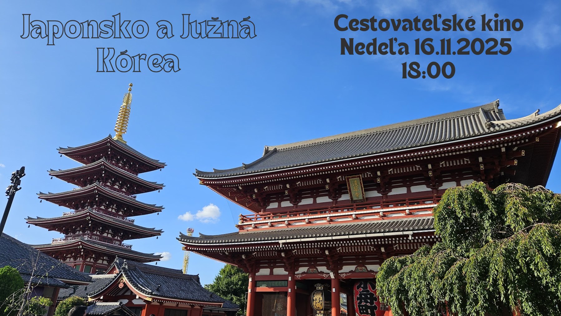 Cestovateľske kino - Japonsko / Južná Kórea