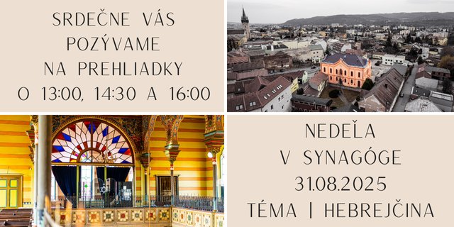 NEDEĽA V SYNAGÓGE | HEBREJČINA