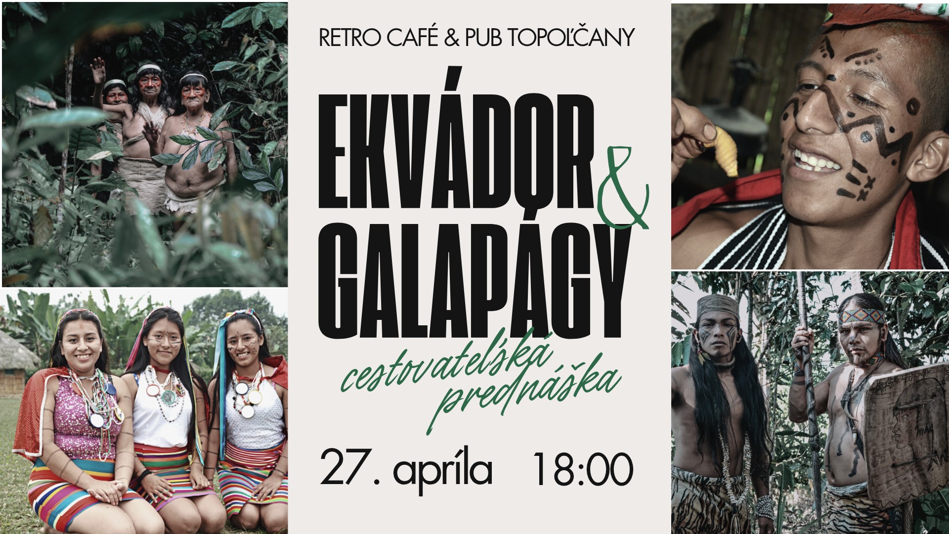 Ekvádor & Galapágy – cestovateľská prednáška s Michalom Hertlíkom