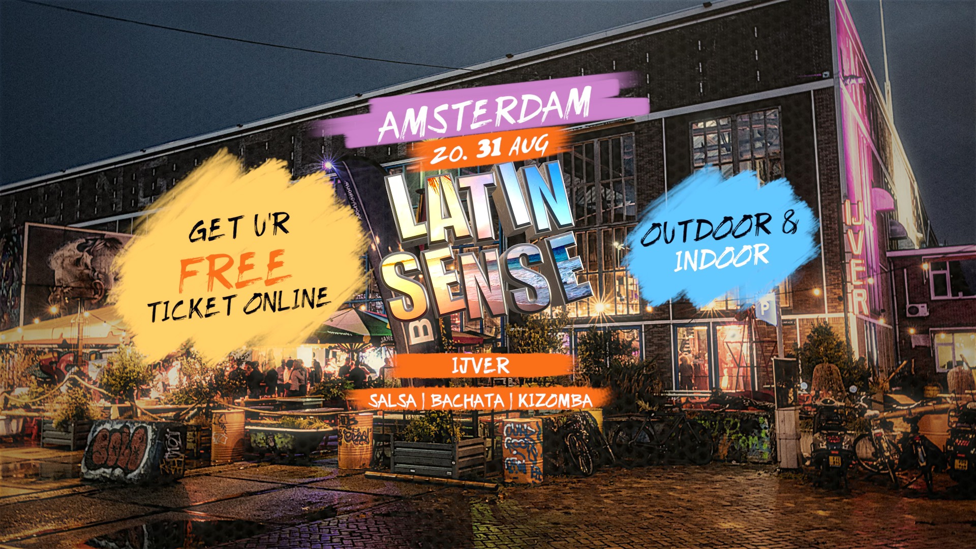 LATIN SENSE PARTY | AMSTERDAM | ☀️OUTDOOR & 🏠INDOOR | 🎁FREE EDITION