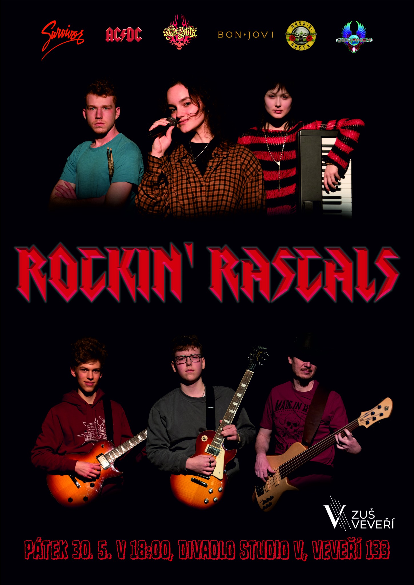 Rockový koncert Rockin' Rascals - vstup volný!