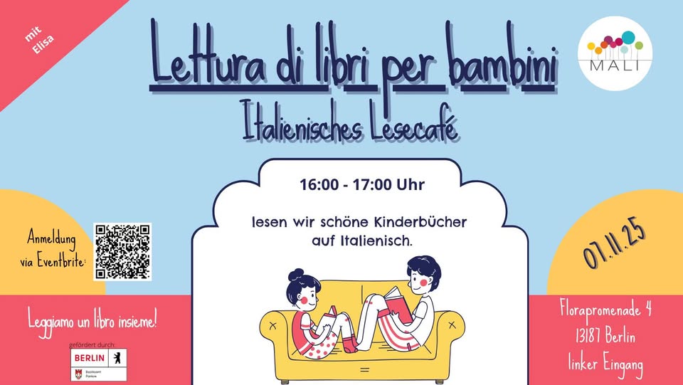 Lettura di libri per bambini - Italienisches Lesecafé
