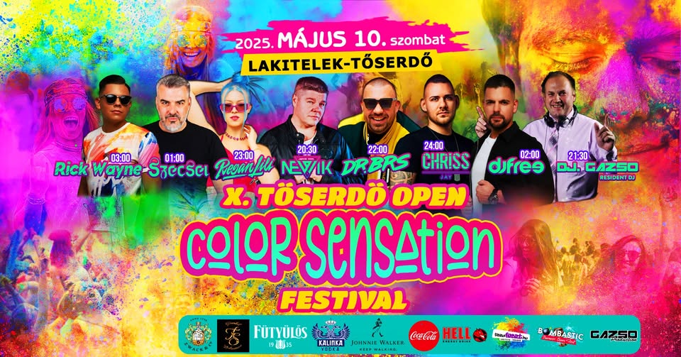 🎨 X. Tős Open Color Sensation Festival 🎨
