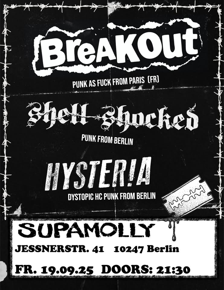 Breakout (Record Release Show) with Shell-Shocked & Hyster!a I Supamolly
