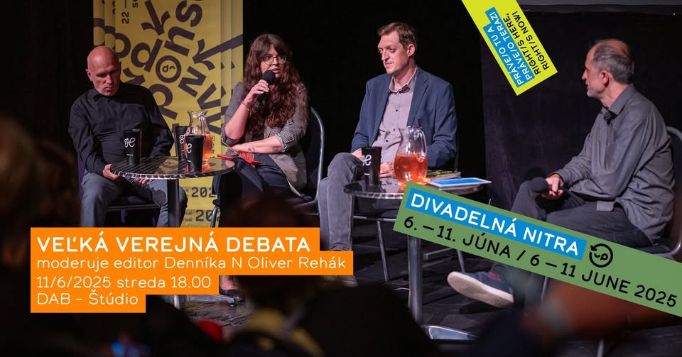 Veľká verejná debata - Medzinárodný festival Divadelná Nitra 2025