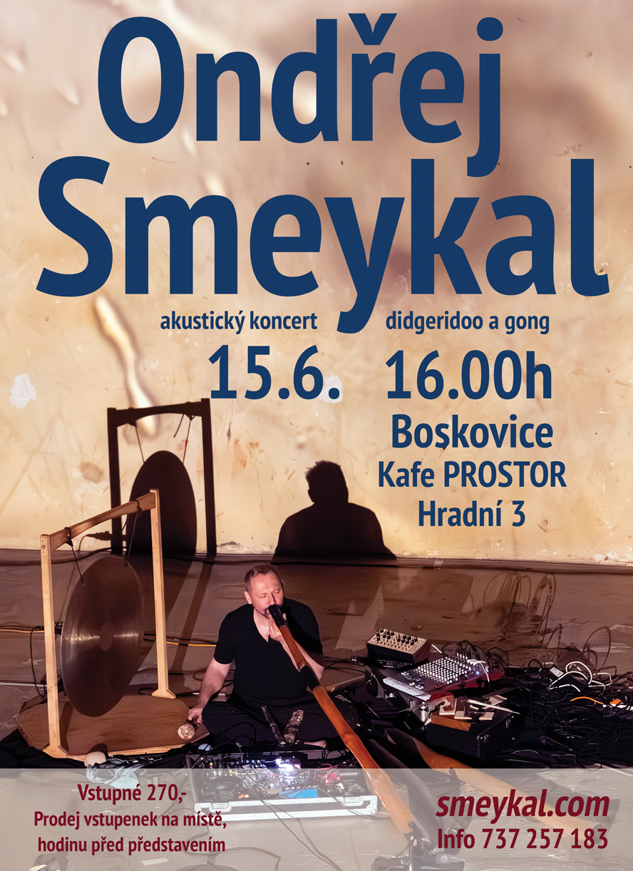 Akustický koncert DIDGERIDOO A GONG - Prostor Boskovice