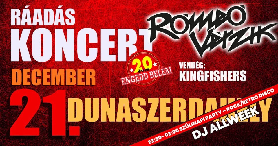 RÓMEÓ VÉRZIK ★ DUNASZERDAHELY ★ SOUL HUNTER MUSIC CLUB