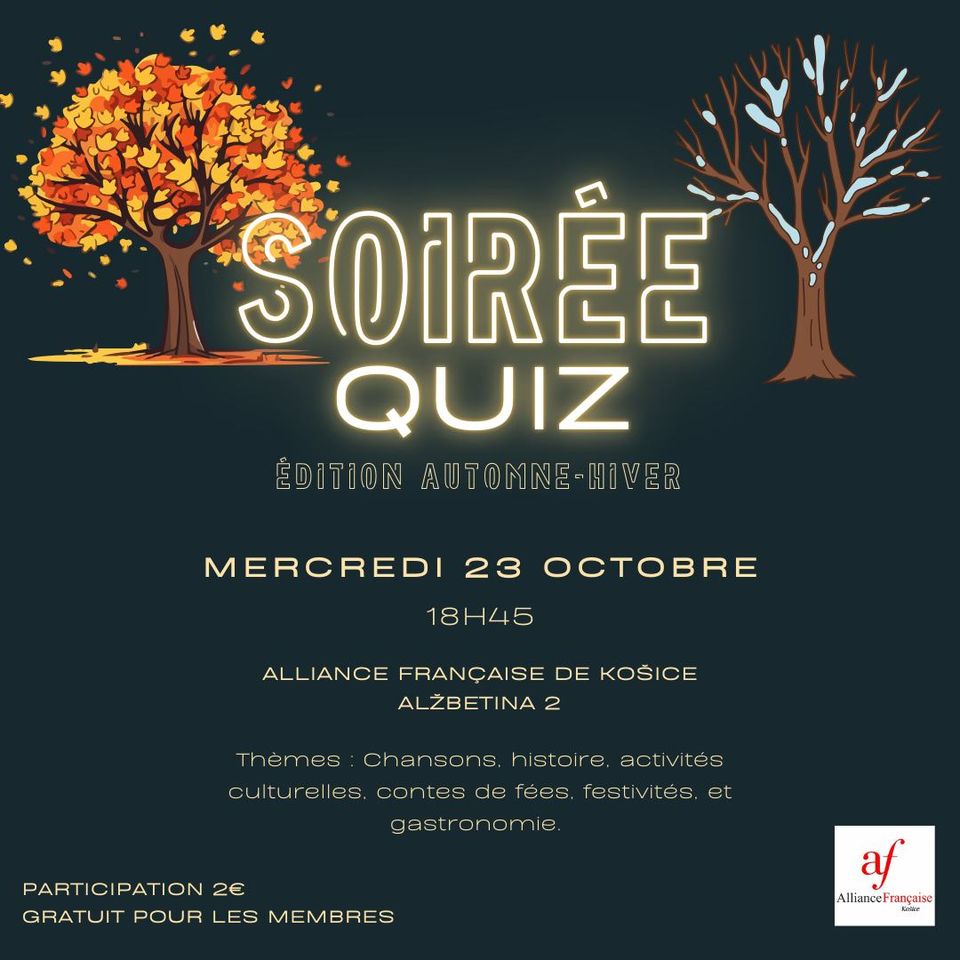 Soirée quiz/ Kvízový večer