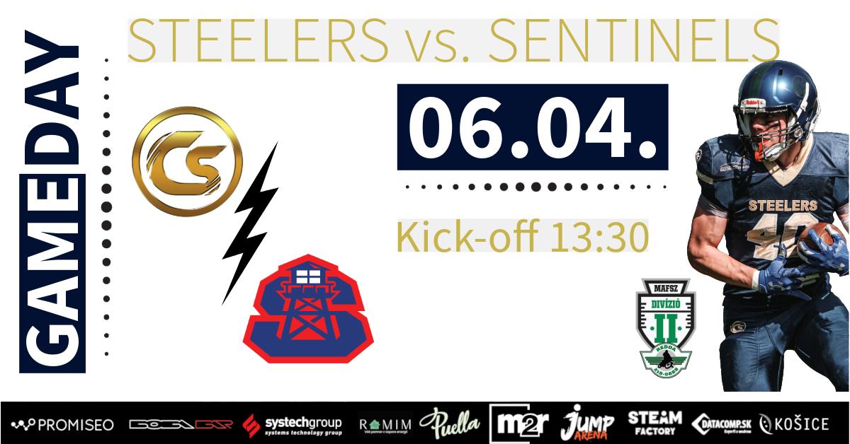 Zápas amerického futbalu Cassovia Steelers vs. Sentinels