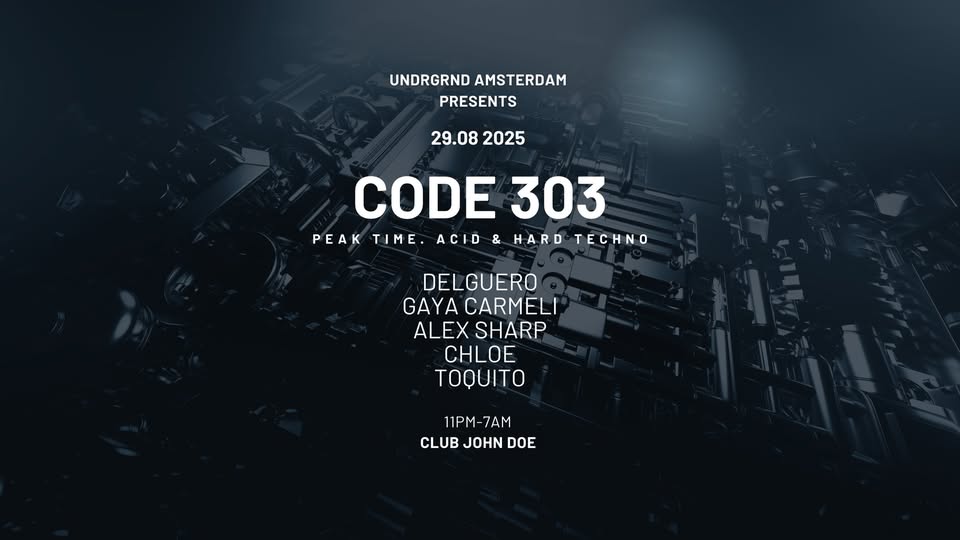 UNDRGRND x CODE 303