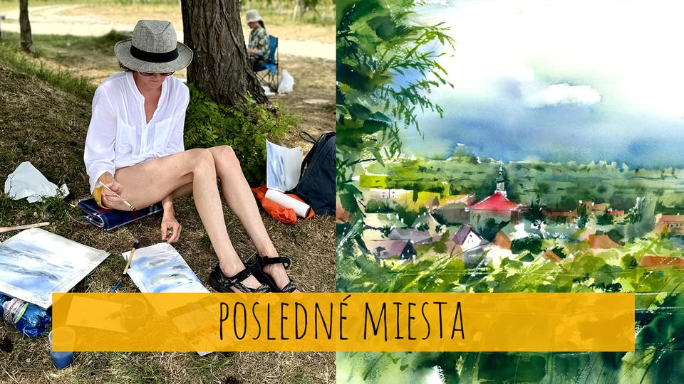 Letný trojdňový plenér – Akvarelová krajina & mesto v Modre (POSLEDNÉ MIESTA)