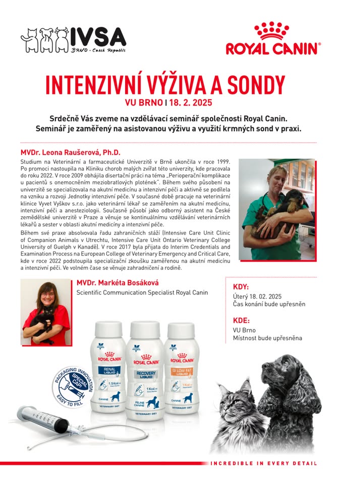 Seminář: Intenzitvní výživa a sondy