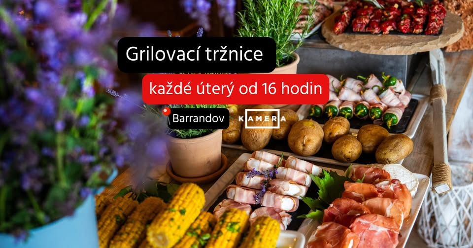🔥🍖 Grilovací tržnice každé úterý v restauraci Kamera na Barrandově