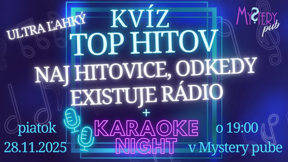Novembrový Mystery ľahký hudobný kvíz