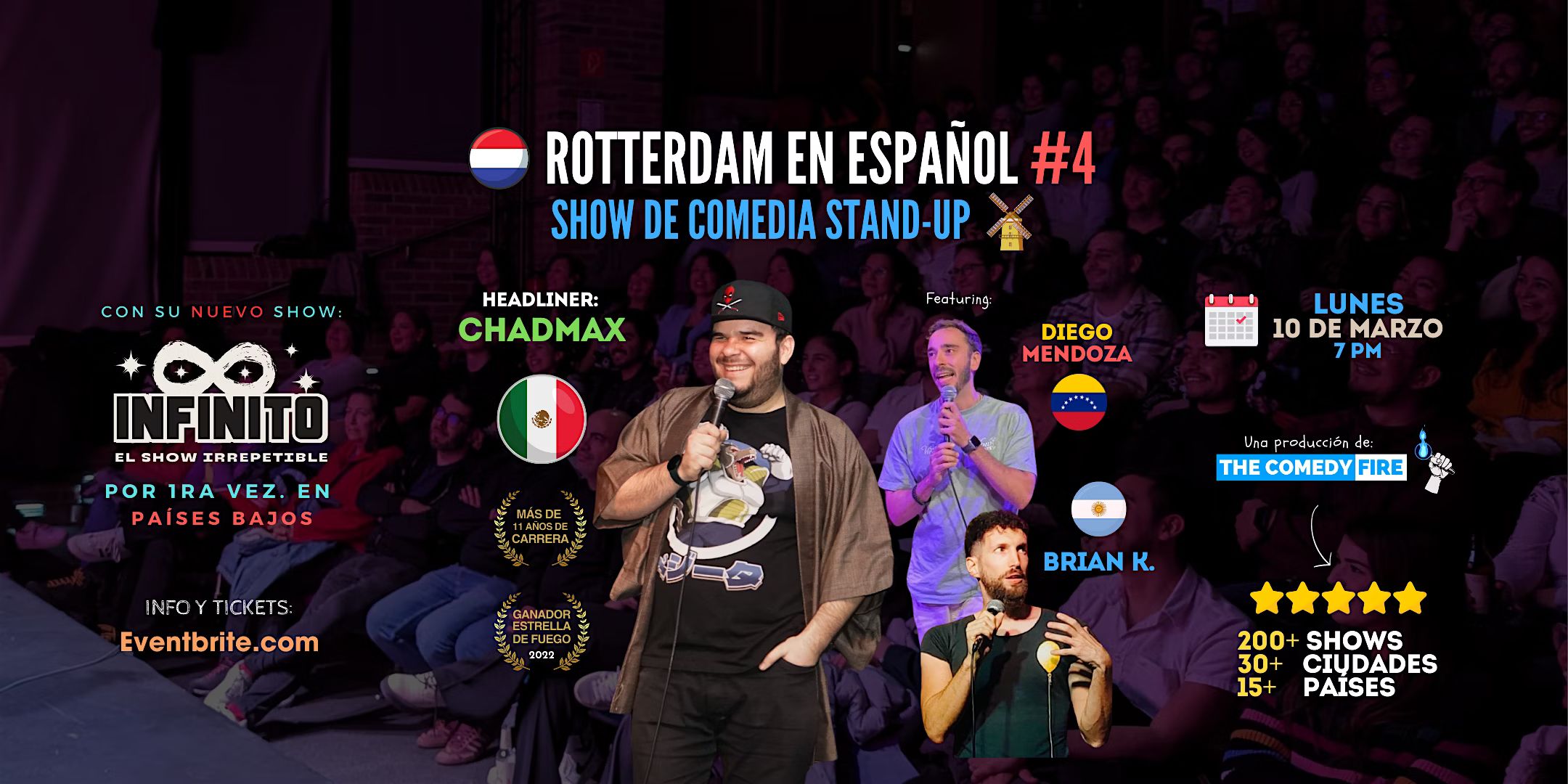 Rotterdam en Español #4 - El showcase de comedia stand-up en tu idioma