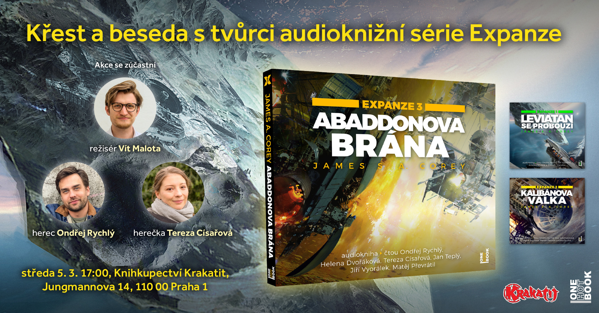 Beseda s tvůrci audioknižní série Expanze