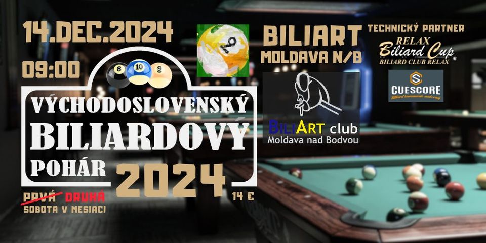 VÝCHODOSLOVENSKÝ BILIARDOVÝ POHÁR 2024 - 12