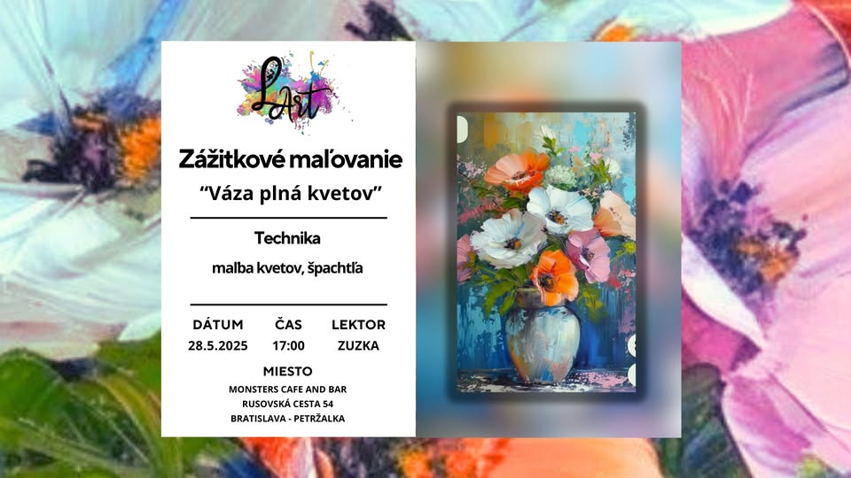 Adventure painting - "vase full of flowers…" Painting of flowers, spatula
