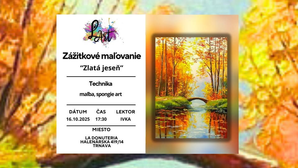 Zážitkové maľovanie - Zlatá jeseň