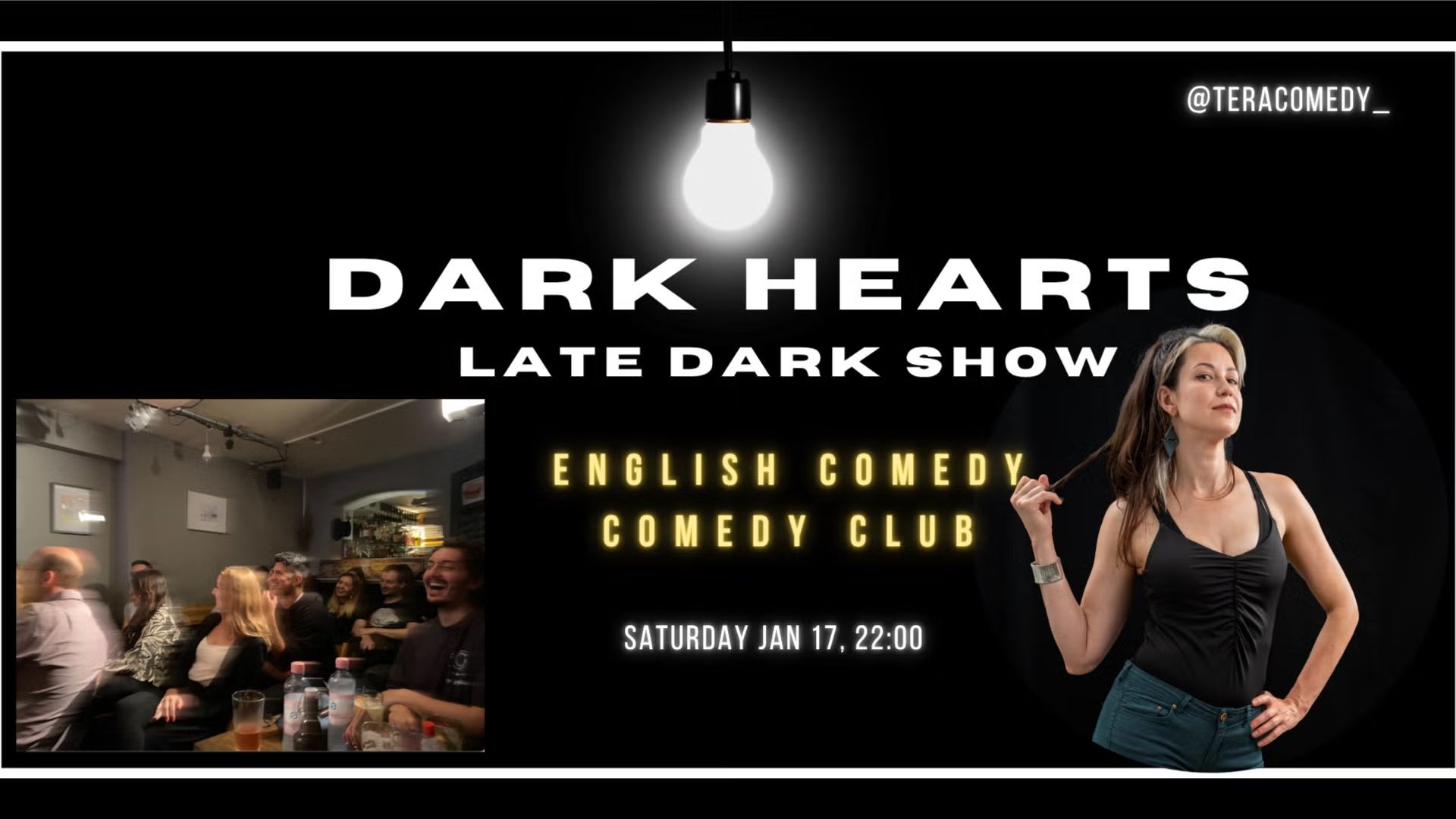Dark Hearts: Late Dark Comedy Show at a basement comedy club!
