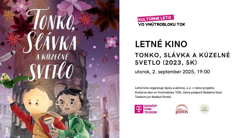 LETNÉ KINO NA DVORE: Tonko, Slávka a kúzelné svetlo (2023, SK)