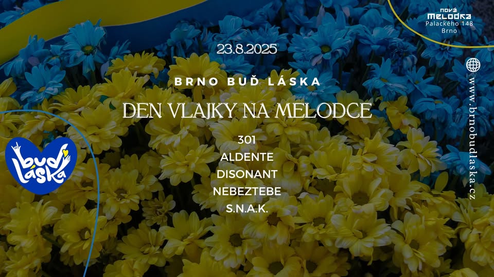 Brno Buď Láska na Melodce: 301 / Disonant / Aldente / S.N.A.K. / NeBezTebe